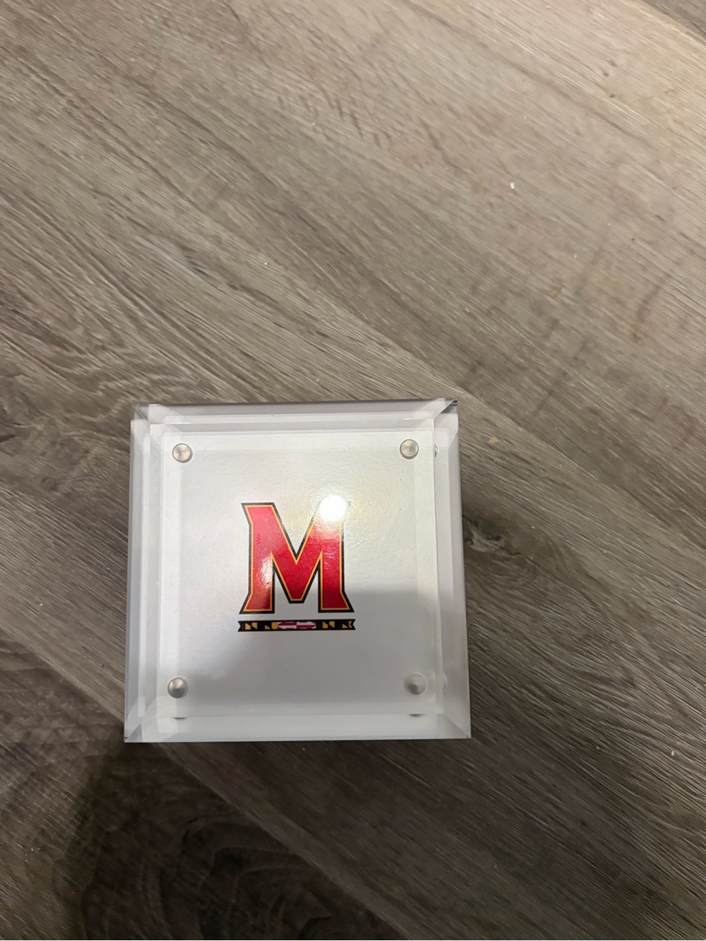 Red 'M' Maryland Acrylic Display Square